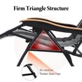thumbnail image 5 of Sophia&William Outdoor XL Oversized Padded Zero Gravity Chair Camping Recliner - Gray, 5 of 8