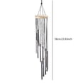 thumbnail image 3 of Tubos Campana Inspirador Colgante de pared Viento de madera (Tubo de madera) Blanco Plata, 3 of 3