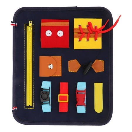 

Sensory Board Dark Blue Bright Colors Toddler Busy Board Color Cognition For Autistic Training