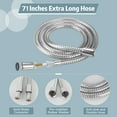 JDO High Pressure Shower Head, 9 Modes Handheld Shower Head with Builtin Power Wash, Detachable