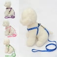 thumbnail image 3 of Flmtop 120cm Adjustable Cloth Colorful Printed Chest Strap Small Pet Dog Traction Rope Pink, 3 of 9