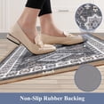 thumbnail image 5 of HEBE Anti Fatigue Kitchen Rug Sets 2 Piece Non Slip Kitchen Rugs and Mats Cushioned Kitchen Mats for Floor Waterproof Comfort Standing Mat Runner for Kitchen,Home Office,Sink,Laundry, 5 of 6
