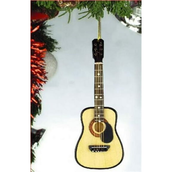 Realistic Classic Acoustic GUITAR Musical Instrument Christmas Ornament - 5" Tall by Broadway Gifts