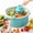 Blue, variant on Electric Fruit Cleaner Spinner, New Salad Spinner and Produce Washer, 3-Speed Rechargeable Fruit & Vegetable Washer with Drain Basket, 1500mAh One-Touch for Lettuce