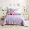 thumbnail image 1 of Urban Playground A011317LANDS Heart Quilt Set, Lavender - Full & Queen Size - 5 Piece, 1 of 1