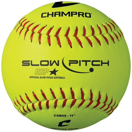 Champro Sports 11" Slowpitch Practice Softballs, 12 Pack