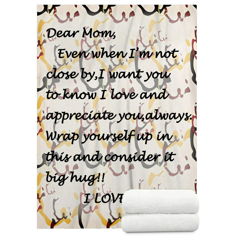 Mom Gifts Throw Blanket, mothers day Birthday Gifts for Mom from Daughter,  Best Mom Ever Gifts, Unique Presents for Mother, Moms Birthday Gift Ideas,  Gifts for Mom Who Has Everything,40x58'' 