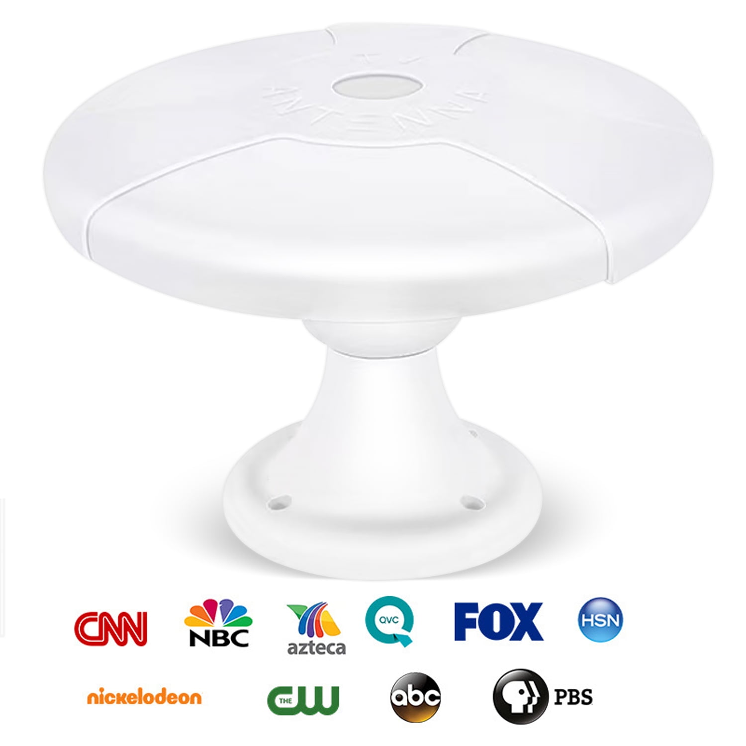 Outdoor HD Digital TV Antenna, 180 Mile Range Omnidirectional Amplifier