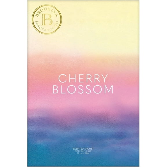 Brooklyn Fragrance Co. Water Color Sachet Bags – Cherry Blossom Scented Pouches – Perfect Aroma for Drawers, Closets, Cars and Bathrooms – Long-Lasting Fresh Scent Sachets (6- Pack)