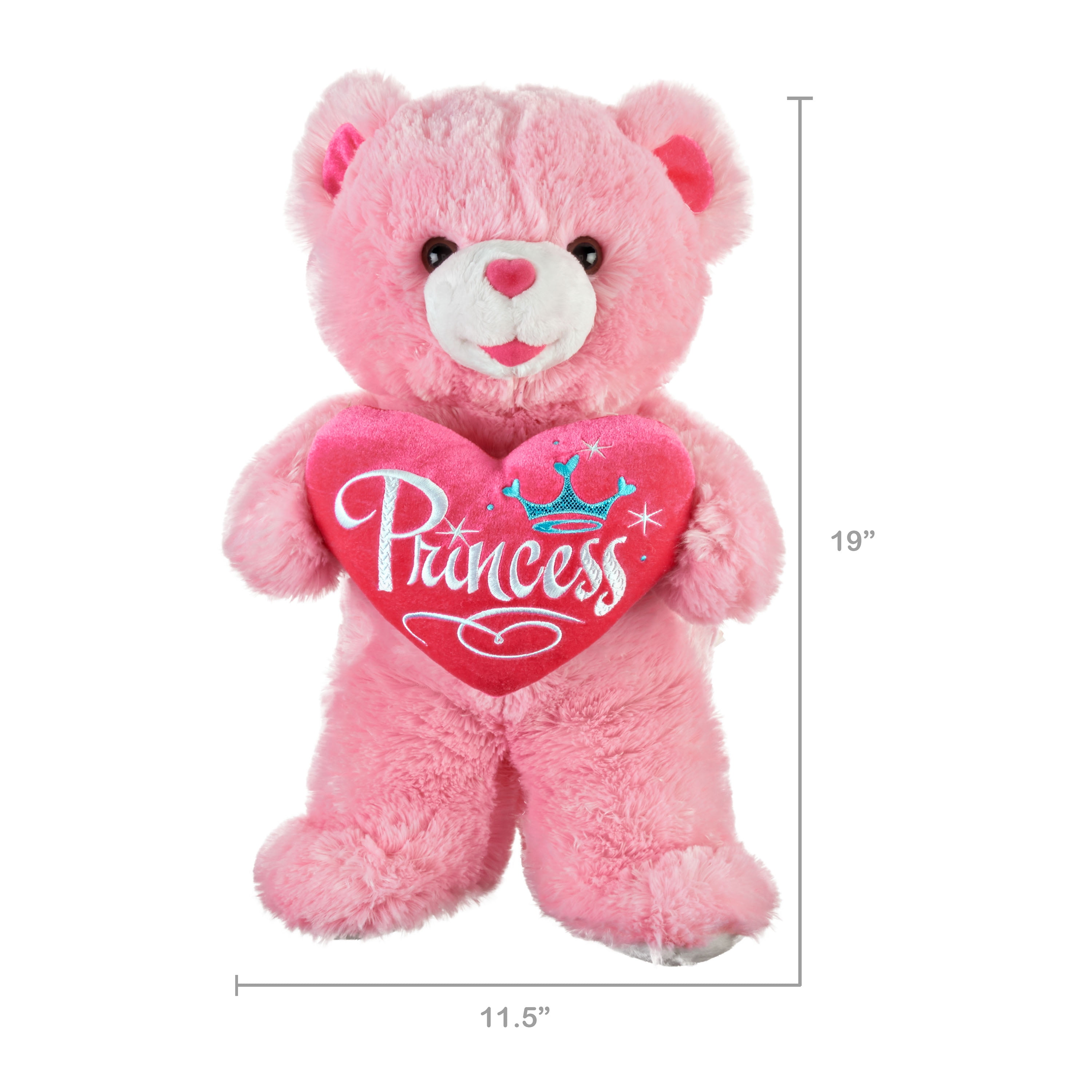 Way To Celebrate 2020 Pink Princess Sweetheart Teddy Bear