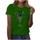 thumbnail image 1 of Mujeres Manga Corta de Verano Tops Impreso Sudadera Casual, Cuello Redondo Blusa Ligera para la Primavera Y el Verano, 1 of 4