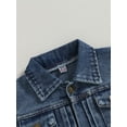 thumbnail image 5 of Kids Boys Girls Sleeveless Denim Vest Jacket 3 4 5 6 7 Years Turn-down Collar Button Jean Vest Waistcoat Outerwear, 5 of 8