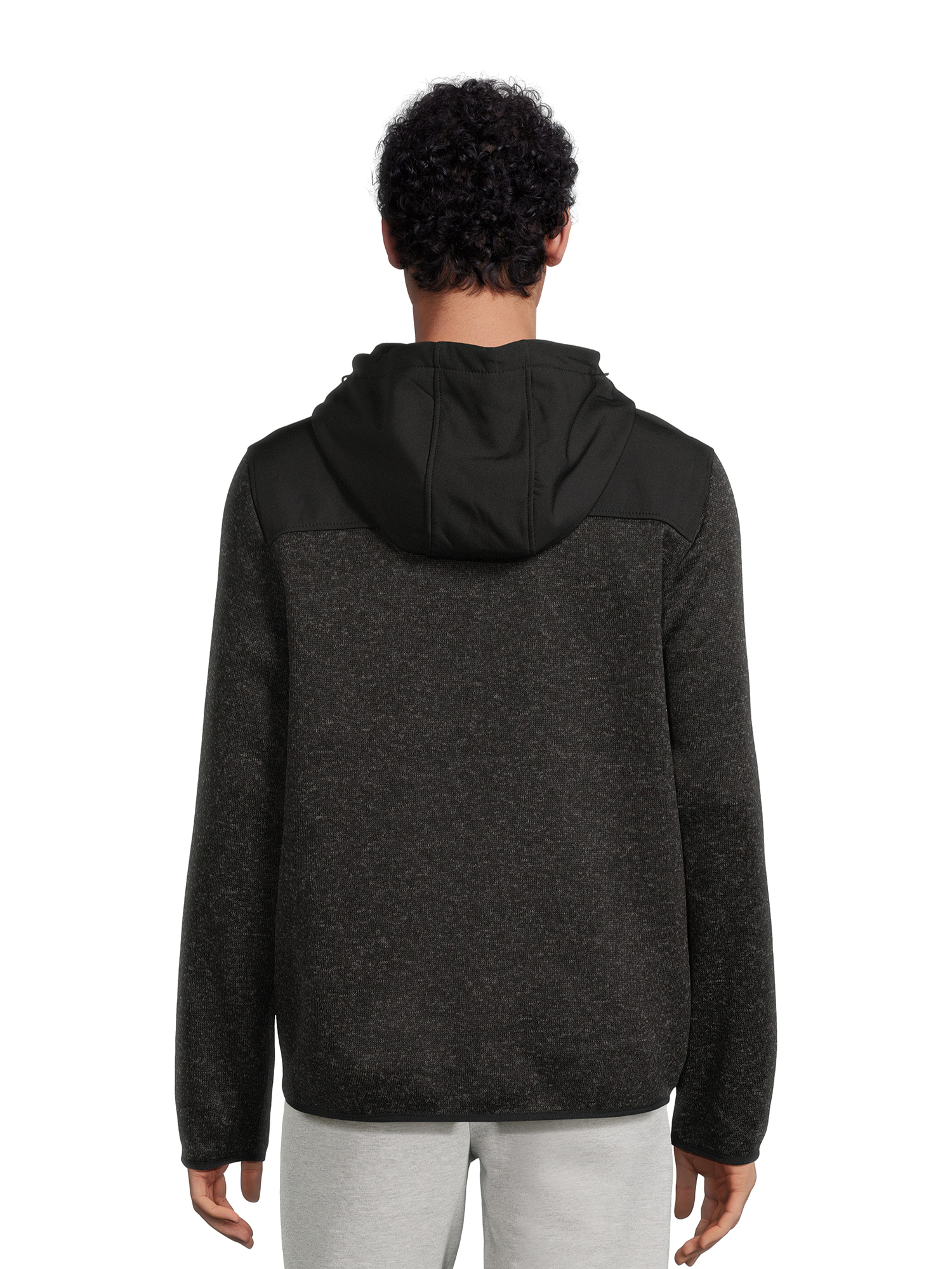Reebok Men’s Hooded Sweater Fleece Jacket, Sizes M-2XL - image 3 of 5