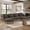 khaki + Chenille + 4 Seat, variant on Homy Casa 131.5'' 4-Seat Modular Sectional Sofa with Double Ottoman, Oversized Lounge Couch for Living Room