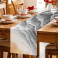 thumbnail image 5 of Grey Beach Coastal Table Runner 72 Inches, Summer Nautical Seaside Ocean Ombre Bed Runner Dresser Scarves Tabletop for Indoor Outdoor Parties/Ceremony/Banquet, 13" x 72", 5 of 9