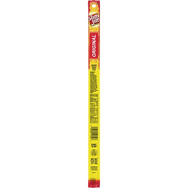 Slim Jim Snack Sticks Original flavor 0.97 Oz (48 Pack) - Walmart.com