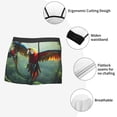 thumbnail image 3 of Yiaed Flying Parrots In Jungle Print Men's Soft Cotton Boxer Shorts Breathable Boxers Underwear Moisture-Wicking Underwear Stretch Boxer Briefs for Man-XX-Large, 3 of 5