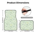 thumbnail image 5 of Naloa Wildflower Watercolor 5 Car Foot Mat Set of 4 Pieces - Universal Floor Liner Neoprene Full Set Floor Mats for Cars Trucks SUV, 5 of 7