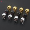 thumbnail image 1 of Skull Valve Caps ABS Car Wheel Plugs For Alloy Wheels Tire Valve Cap Auto Valve Cover Nipple Caps For Cars Motorcycles BikesGold He Qiyong unisex, 1 of 1