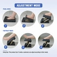thumbnail image 5 of Foot Rest for Under Desk at Work 4-Level Height Adjustable, Lengthen Ergonomic Foldable Footrest for Office, Gaming,Computer, Soft & Removable Pad Desk Foot Stool for All Seasons (Gray Plus), 5 of 15