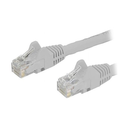 UPC: 0065030872065 | StarTech N6PATCH30WH StarTech.com Cat6 Patch Cable – 30 ft – White Ethernet Cable – Snagless RJ45 Cable – Ethernet Cord – Cat 6 Cable – 30ft