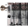 thumbnail image 5 of Rustic Bear Moose Deer Window Valance Curtain, Retro Pine Tree Cabin Country Lodge Camping Vintage Tribal Aztec Window Treatment Valances for Home Kitchen Café Décor 54''x18'', 1 Panel, 5 of 6