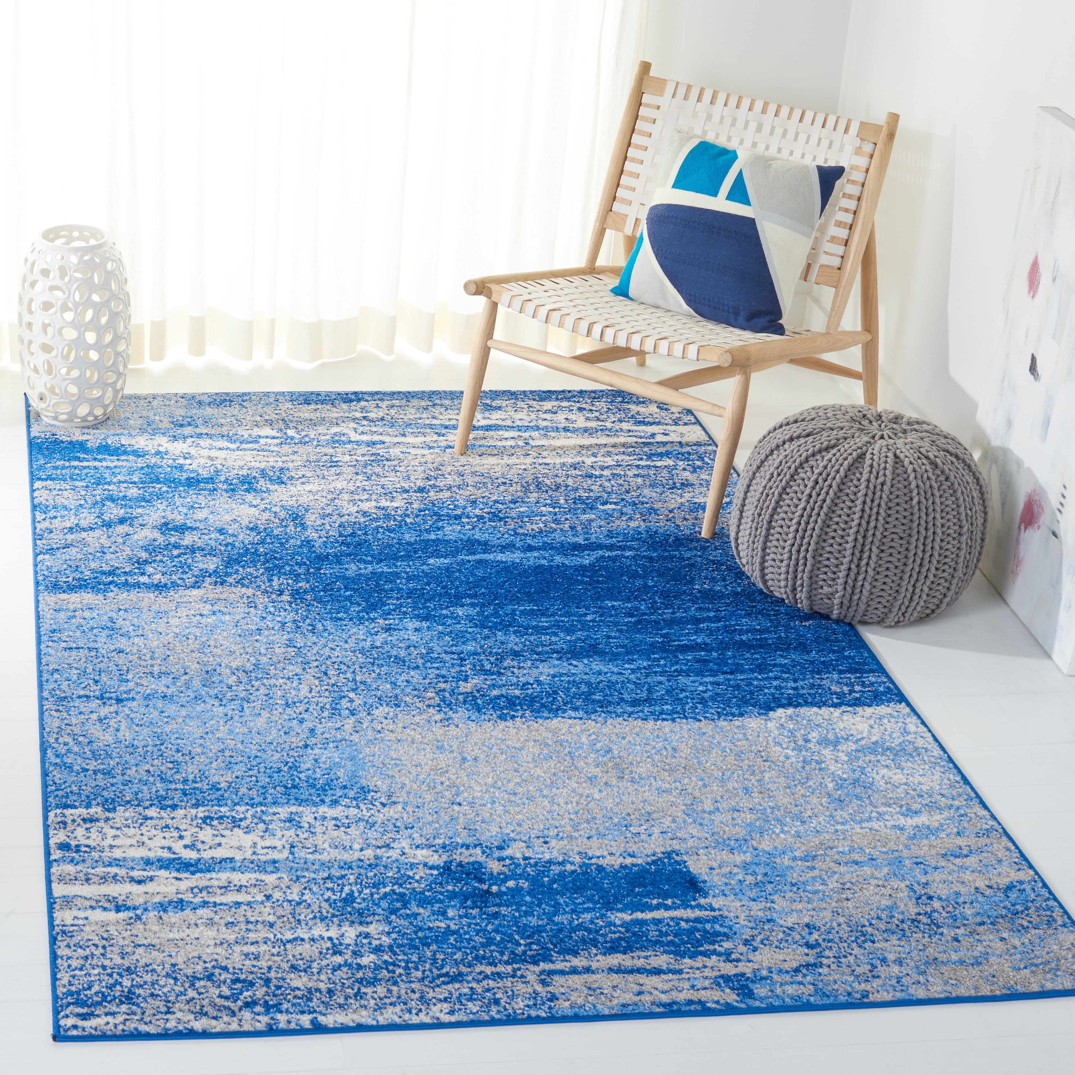 Safavieh Adirondack Rudyard Abstract Ombre Area Rug, Silver/Blue, 5'1" x 7'6"