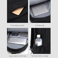 thumbnail image 7 of Lightweight Casual Laptop Backpack for College, Large Capacity Water-Resistant Daypack, Fits 15.6 Inch Computer for Travel Work Study Commuter, Solid Color Backpack, 7 of 7