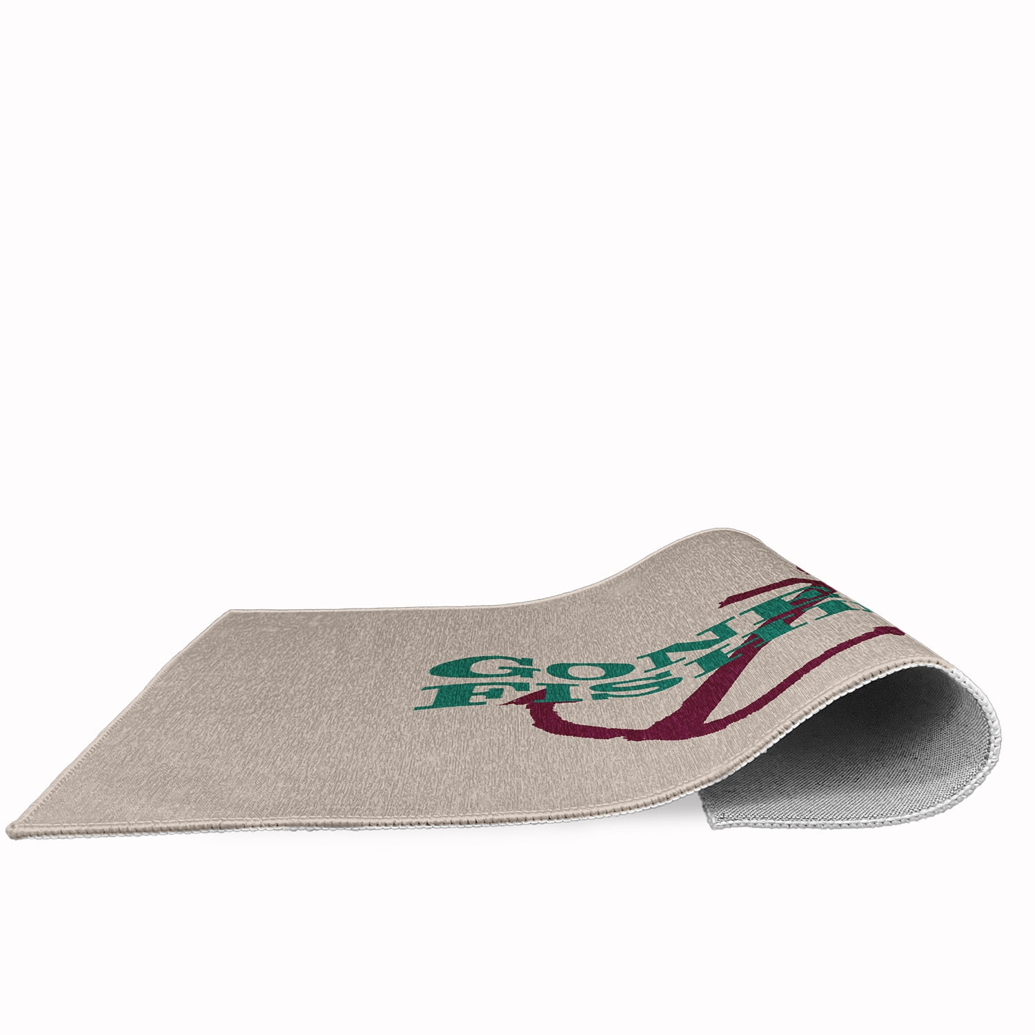 24" 36" Simply Daisy Gone Fishing Beach Style Chenille Area Rug, Kelly Green