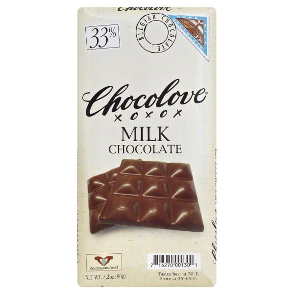 Chocolove Pure Milk Chocolate Bar