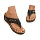 thumbnail image 3 of MKLEKYY Sandalias deportivas para Mujer, Sandalias de Cuña de Cuero de Moda de Verano para Mujer, Cómodas Zapatillas de Playa Transpirables, 3 of 5