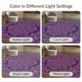 thumbnail image 7 of ODIKA Purple Faded Plum Traditional Decorative Borders Pink Mauve Vintage Non-Slip Chair-Friendly for Home Office, Gaming Room, Under Desk, 7 of 7