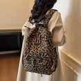 thumbnail image 4 of Student Leopard Print Large Capacity Backpack for Commuting Travel Daily Use, 4 of 8