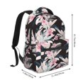 thumbnail image 2 of Fotbe Orchids Flowers Pattern Casual Backpack for School, Travel, and Outdoor Activities - Durable, Lightweight, and Comfortable, 2 of 5
