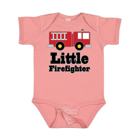 

Inktastic Little Firefighter Fire Engine Gift Baby Boy or Baby Girl Bodysuit