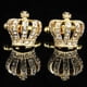thumbnail image 1 of Gemelos de Flor Rosa Gemelos de Metal de Latón a para Hombres Elegante de Joyería Oro Salvador Vintage Crown CuffLinks, 1 of 10