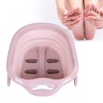 thumbnail image 1 of Tarente Foldable Portable Foot Bucket Foot Spa Bucket Lightweight Space-saving Foot Bath Tool (Pink), 1 of 7
