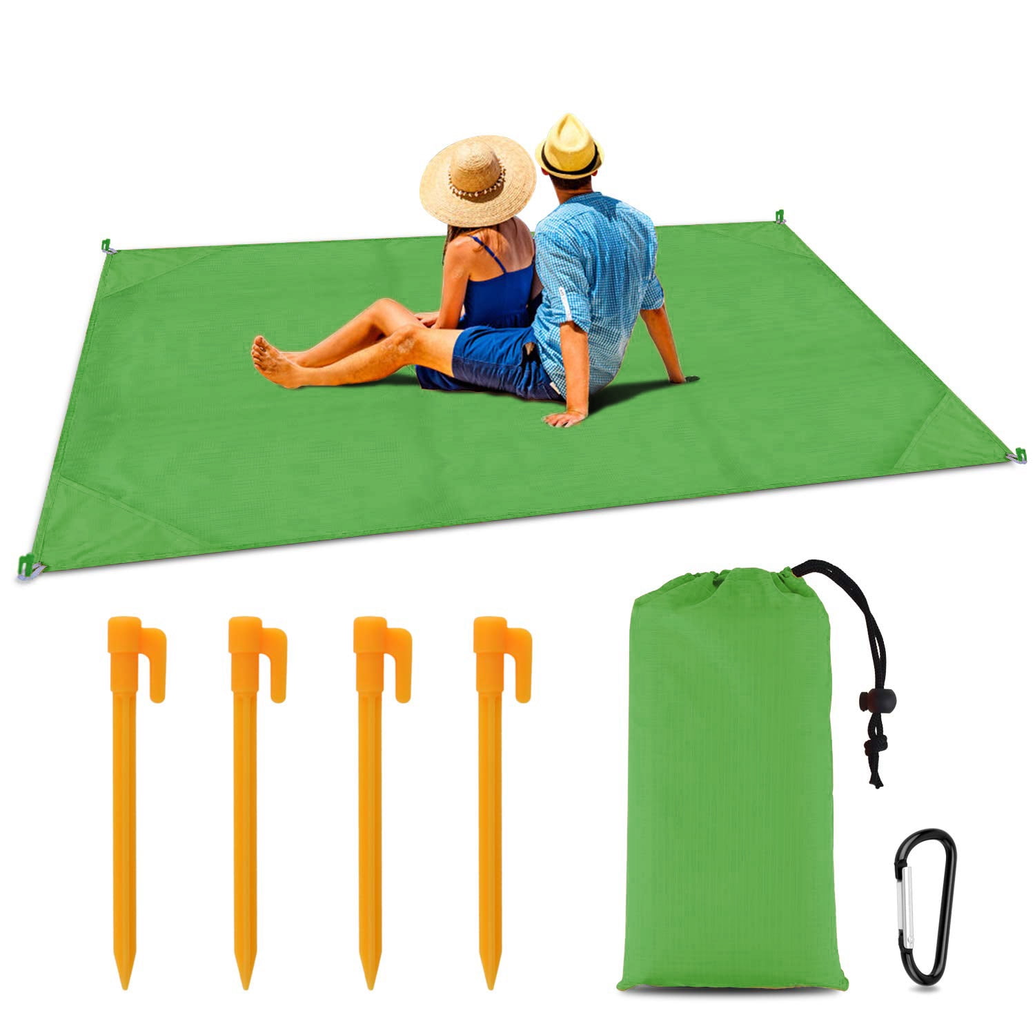 Picnic Camping BBQ Mat Waterproof Beach Blanket Mat For Outdoor Hiking 60" x 78" 