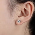 thumbnail image 2 of Pendientes de plata de ley 925 Pendientes de estilo chino de cuatro garras Pendientes de joyería de plata de ley, Versión fácil de combinar Estilo, 2 of 4