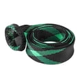 thumbnail image 2 of Braided Sleeve Expandable Casting Fishing Rod Pole Cover Protector (Black and Green Cross), 2 of 8
