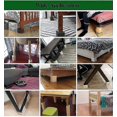thumbnail image 2 of Heavy Duty Wood Bed Risers 4 Pack, Furniture Lifters for Underbed Storage & Floor Protection, 2 of 2