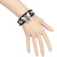 thumbnail image 4 of Gótico punk hombres mujeres PU cuero brazalete UNA Sunnimix Brazalete de brazalete de motorista punk, 4 of 8