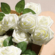 thumbnail image 5 of 25 Uds Rosas Artificiales Espuma Flores Blanco, 5 of 5