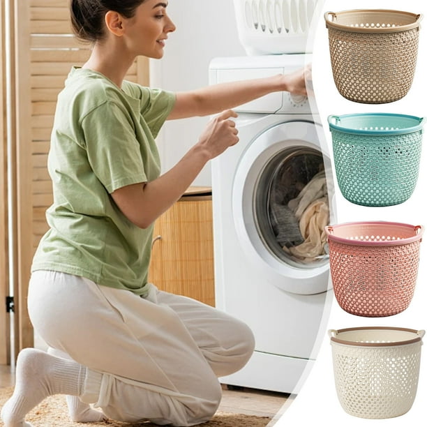 Xihbxyly Cesta de Lavandería Portátil para Ropa Sucia, Gran Capacidad, Diseño Hueco Transpirable, Multiusos para Baño, Dormitorio y Lavadero, Tamaño 25,5 X 20 X 20 Cm.