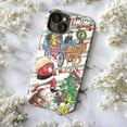 thumbnail image 5 of Striped Curious Monkey Christmas Collage Phone Case, Santa Claus and Holiday Carriage Design iPhone Cover, Festive Holiday Protective Case for iPhone 16 15 14 13 12 11 Pro Plus Mini, 5 of 6