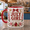 Black, variant on July Girl Mug with Larkspur Flower & Ruby Charm Design, Birthday Coffee Cup Gift