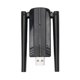 thumbnail image 1 of Adaptador inalámbrico antena dual de ganancia de 5dBi Adaptador USB inalámbrico de banda dual Tecnología de formación de haces Negro para computadora ANGGREK Otros, 1 of 7