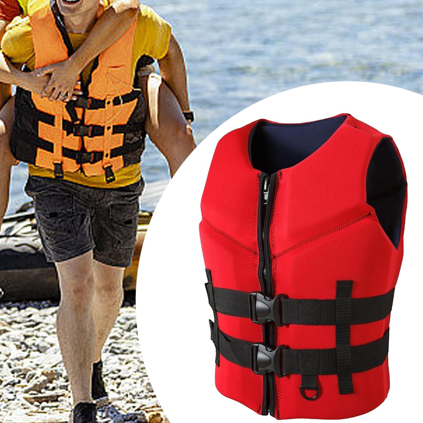 Baoblaze Men Women Zipper Summer Swim Vest for Boating Water Sports Sailing 3XL