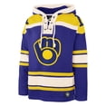 thumbnail image 2 of Men's '47 Royal Milwaukee Brewers Superior Lacer Pullover Hoodie, 2 of 3