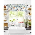 thumbnail image 6 of Valances for Windows, Colorful Leaves Pastoral Eucalyptus Leaf Fall Thanksgiving Plant Rod Pocket Short Window Valance Curtains Holiday Window Treatment for Kitchen Living Room Bathroom, 54"x18", 6 of 6
